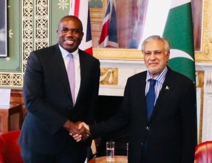 Ishaq Dar and David Lammy reviewed bileteral relations