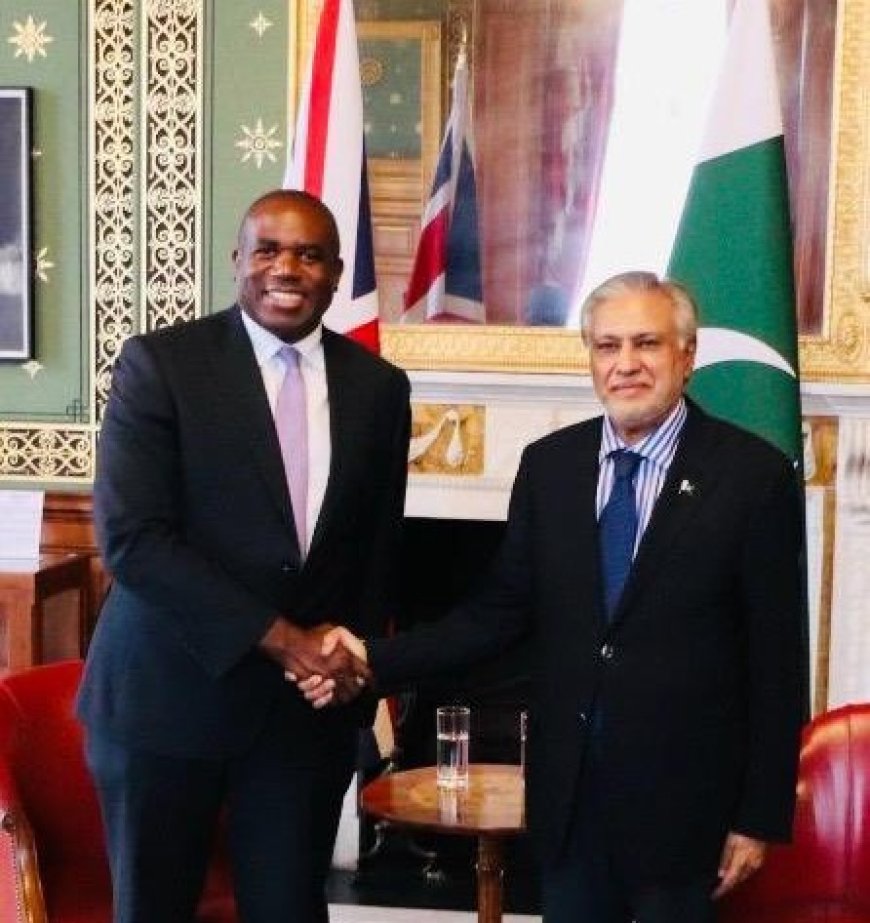 Ishaq Dar and David Lammy reviewed bileteral relations