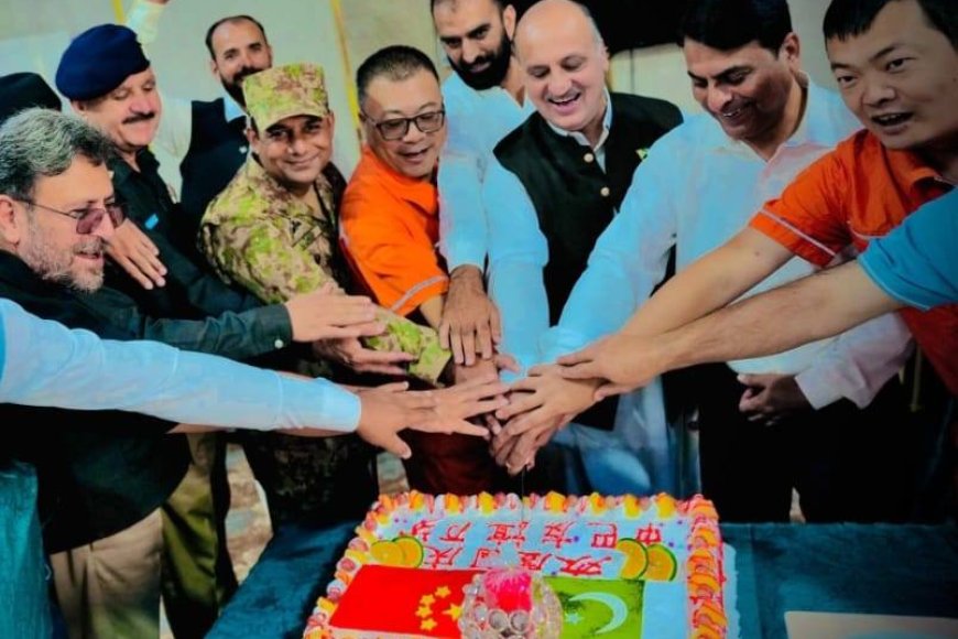 Pakistani and Chinese Officials Celebrate Chinese National Day at Dasu HPP