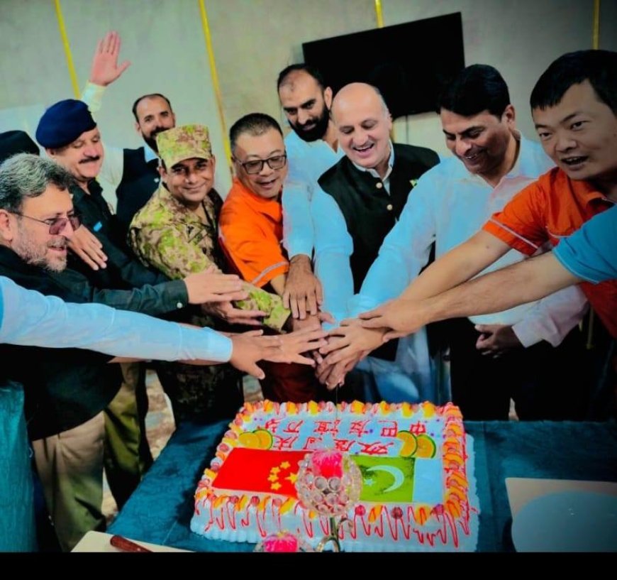 Pakistani and Chinese Officials Celebrate Chinese National Day at Dasu HPP